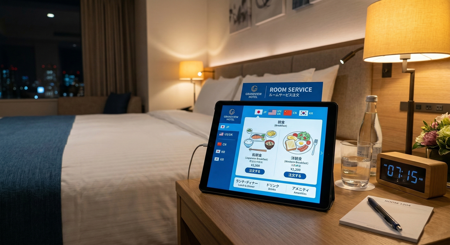 客室タブレット・ソリューション